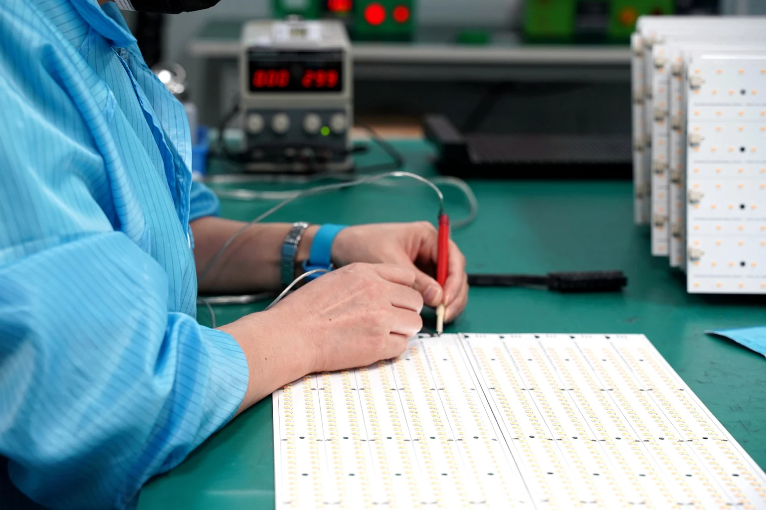 Eingangsprüfung von LED-Leiterplatten